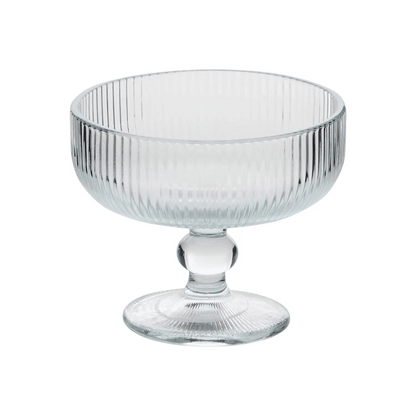 Alpha 55 Transparent Coupe à glace striée EMA – Élégante & pratique