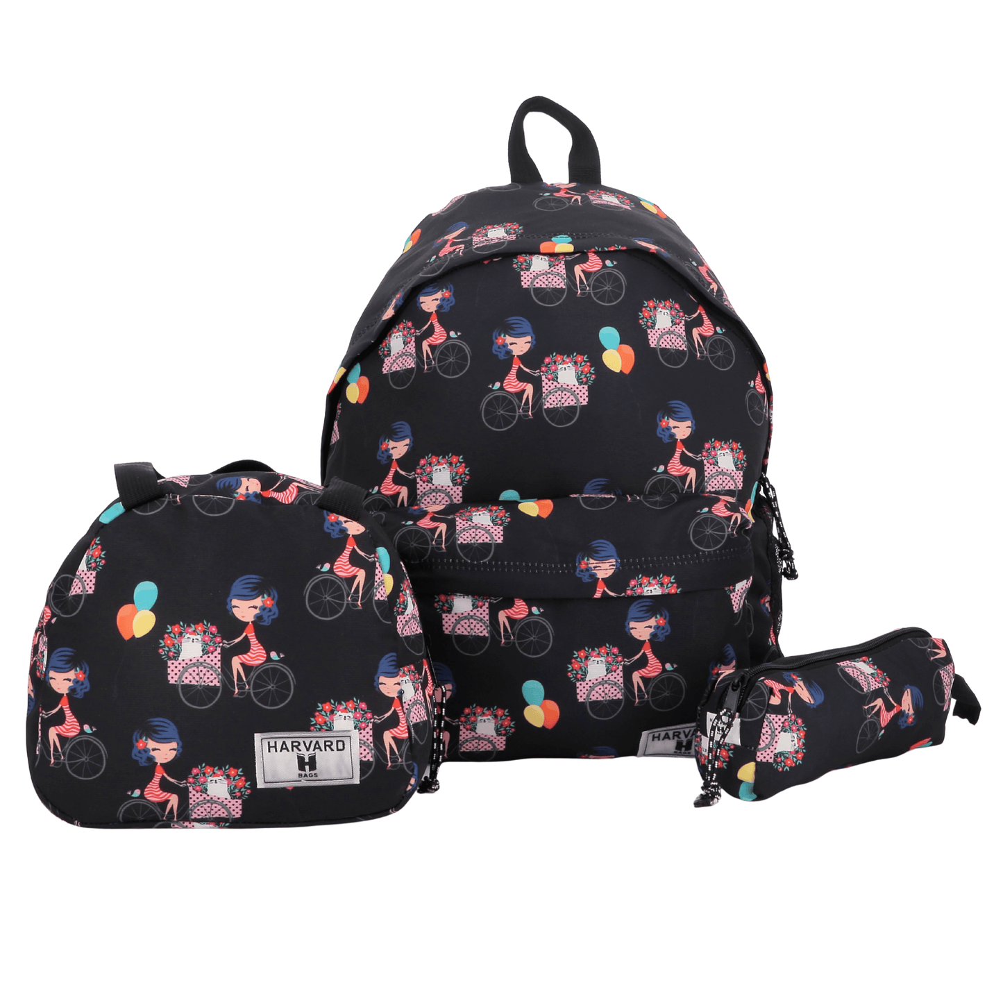 Alpha 55 Trio Harvard Bags Imprimé Bike