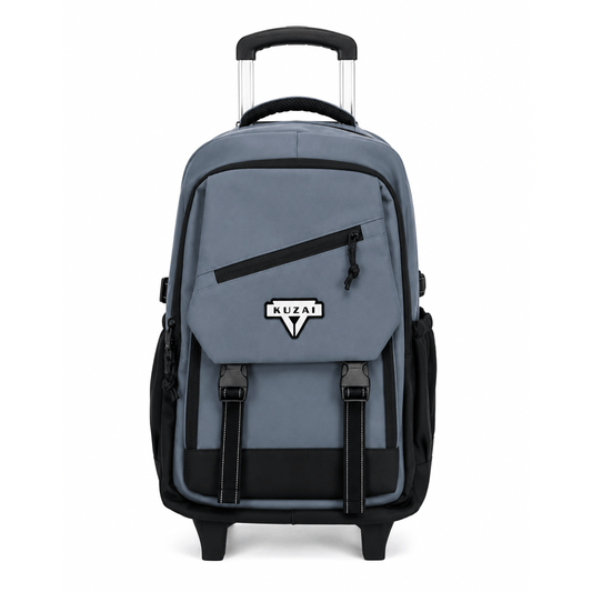 Alpha 55 Trolley 20" Détachable Uni Gris avec Poche à Rabat