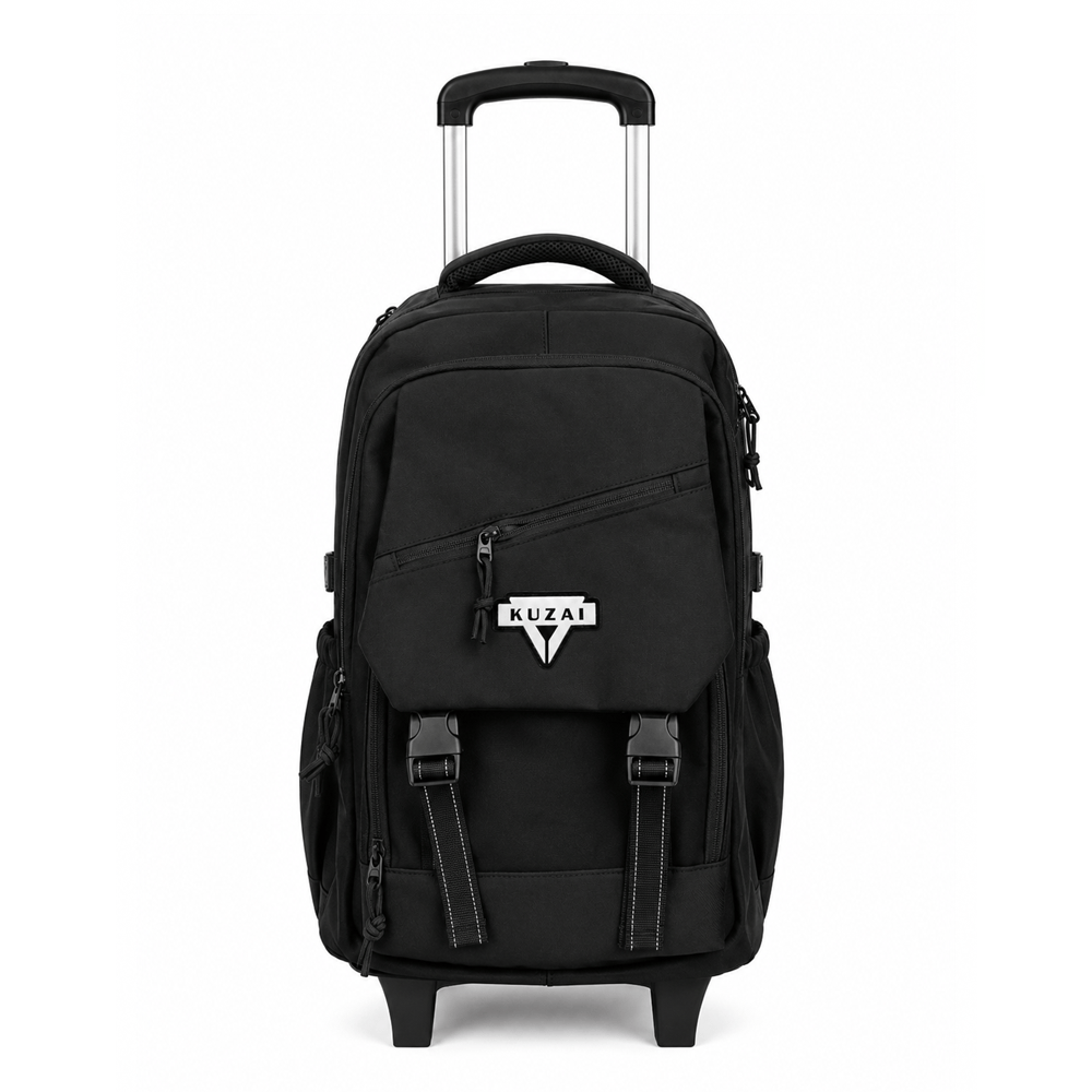 Alpha 55 Trolley 20" Détachable Uni Noir avec Poche à Rabat