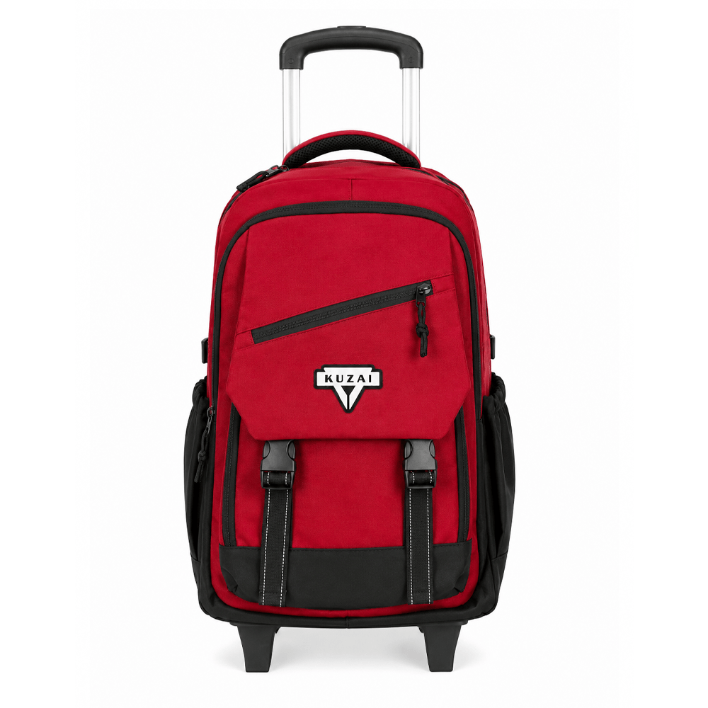 Alpha 55 Trolley 20" Détachable Uni Rouge avec Poche à Rabat