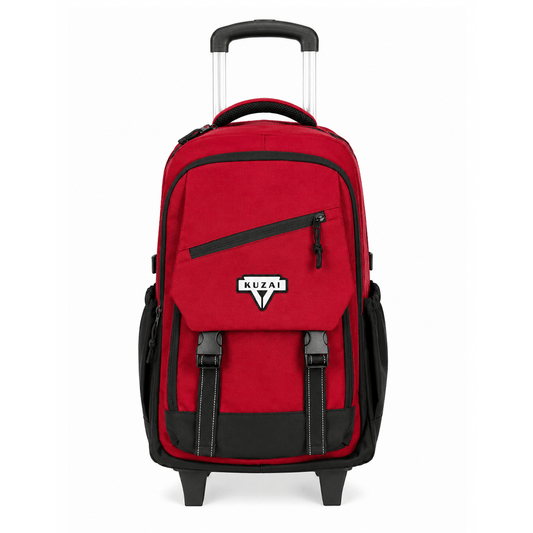 Alpha 55 Trolley 20" Détachable Uni Rouge avec Poche à Rabat