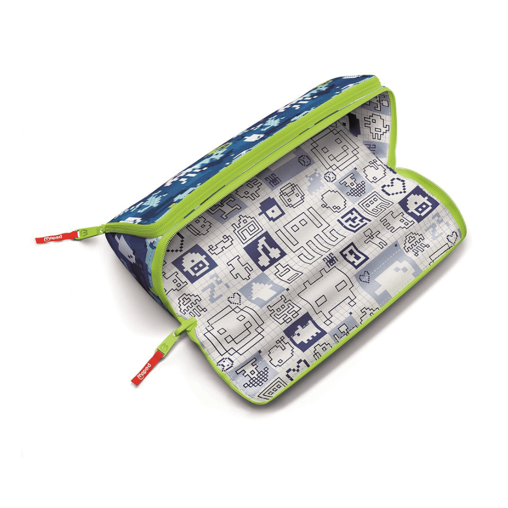 Alpha 55 Trousse Open XXL Double Face Trendy Blue