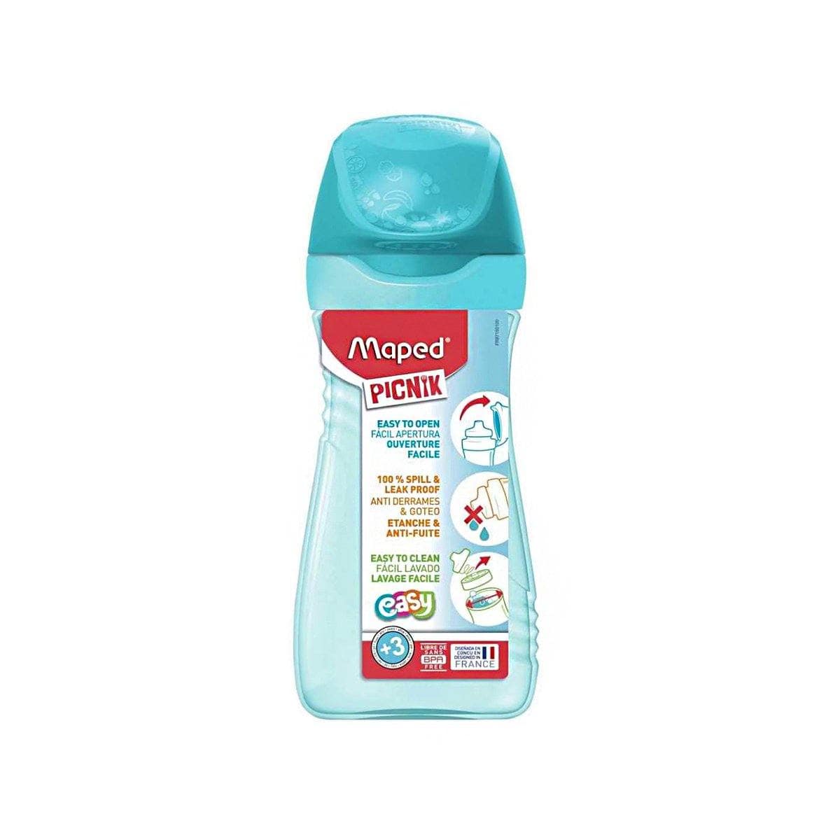 Alpha 55 Turquoise Gourde Picnik Origins 430ml de Maped, 4 coloris