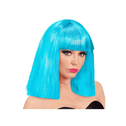 Alpha 55 Turquoise Perruque de Showgirl – Look glamour et festif Alpha55