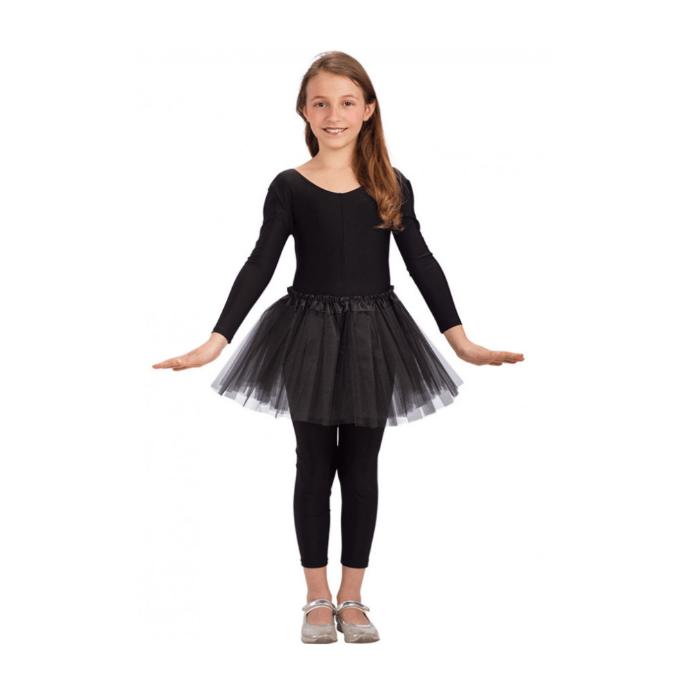 Alpha 55 Tutu Fille Noir 30 cm – Accessoire Déguisement Enfant