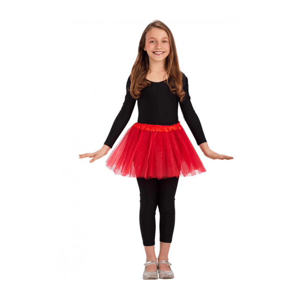 Alpha 55 Tutu Fille Rouge 30 cm – Accessoire Déguisement Enfant