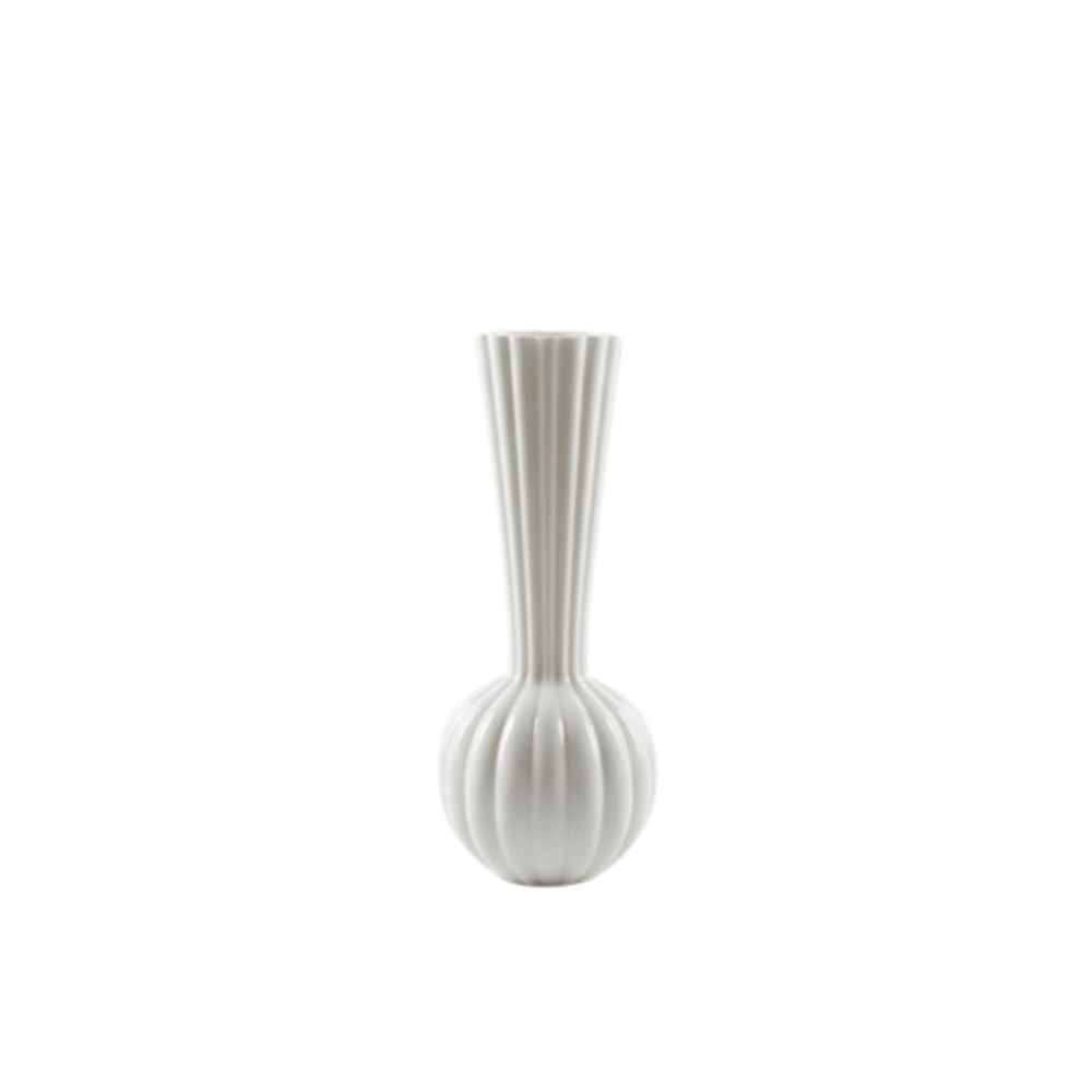 Alpha 55 Vase Calice en Verre Côtelé – Style Élégant