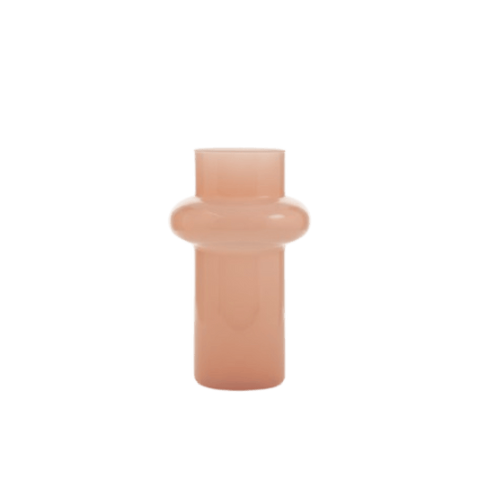 Alpha 55 Vase Colonne Moderne en Verre Rose – Design Élégant