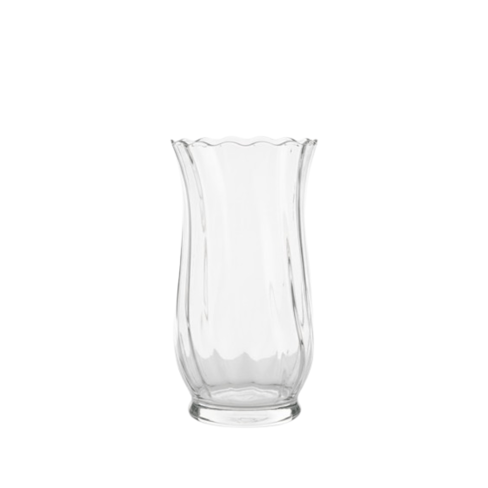 Alpha 55 Vase Conique Torsadé Évasé Transparent – Élégant