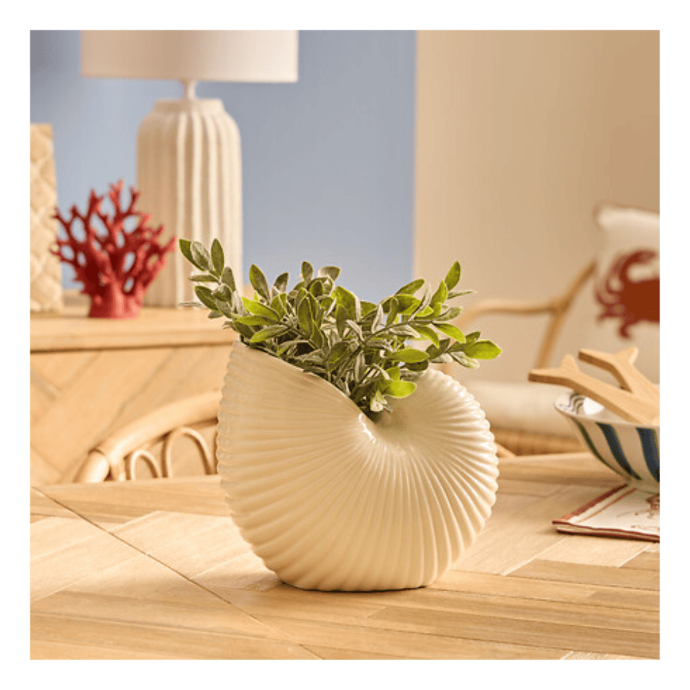 Alpha 55 Vase coquillage Océania en céramique élégant