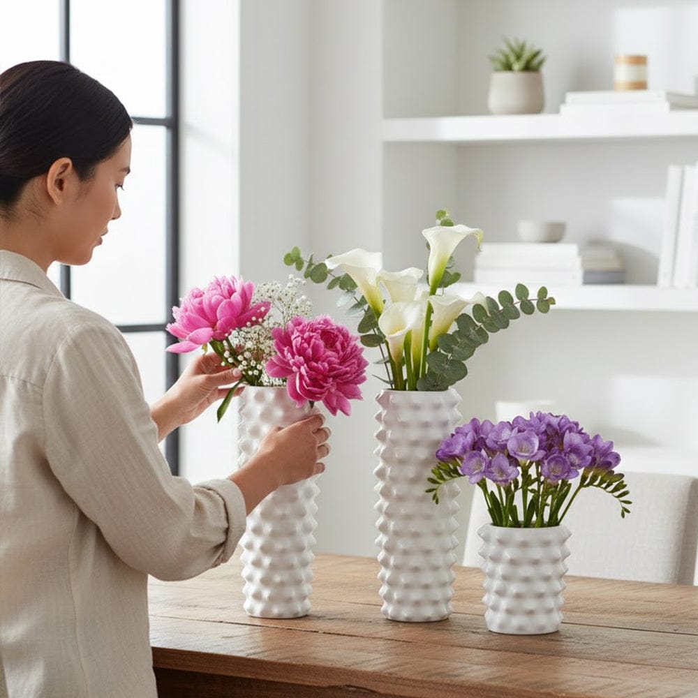 Alpha 55 Vase en céramique à picots décoratif design