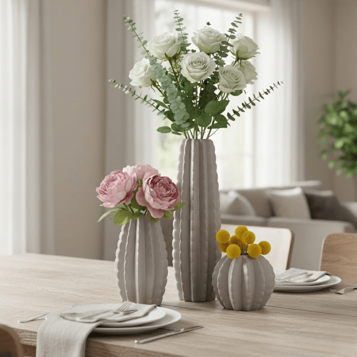 Alpha 55 Vase en céramique design cactus décoratif