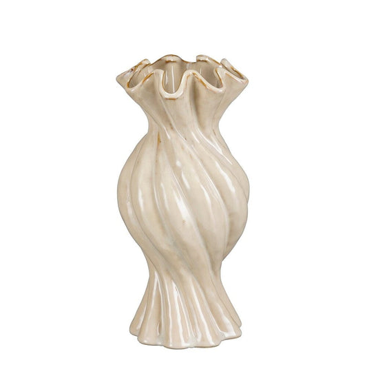 Alpha 55 Vase en Céramique Steph Crème – Style Chic & Moderne