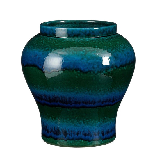 Alpha 55 Vase en Céramique Troy Bleu – Moderne & Élégant