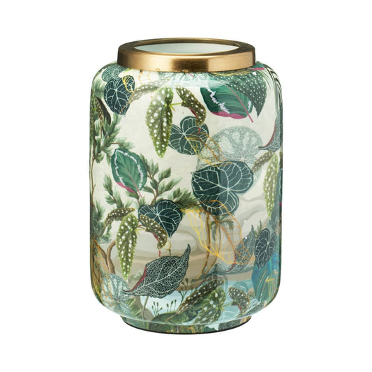 Alpha 55 Vase en métal fleurs vert décoratif