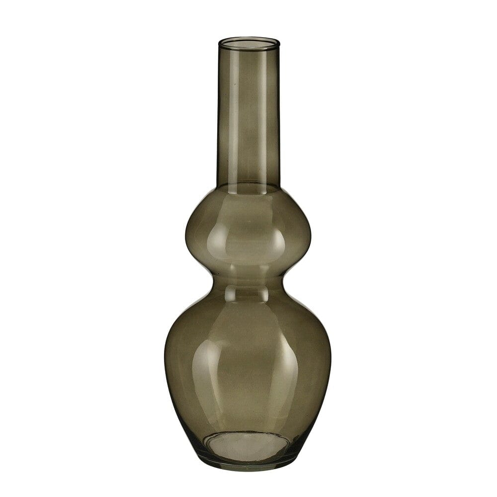 Alpha 55 Vase en Verre Civita Noir – Élégance Moderne