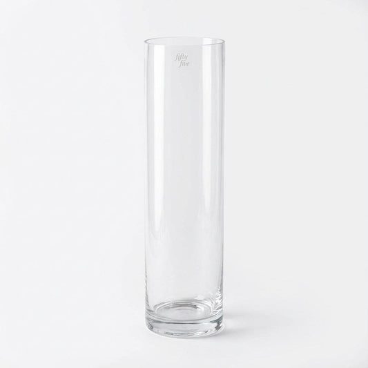 Alpha 55 Vase en Verre Cylindrique – Design Épuré & Moderne
