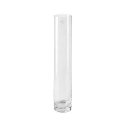 Alpha 55 Vase en Verre Cylindrique Étroit – Élégant & Polyvalent