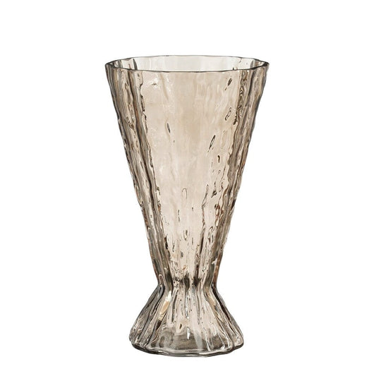 Alpha 55 Vase en Verre Lauren Marron – Élégance Naturelle