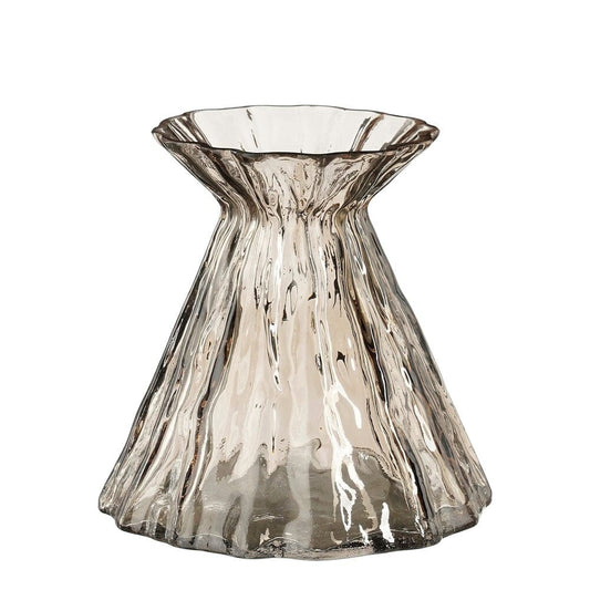 Alpha 55 Vase en Verre Lauren Taupe – Élégance Moderne