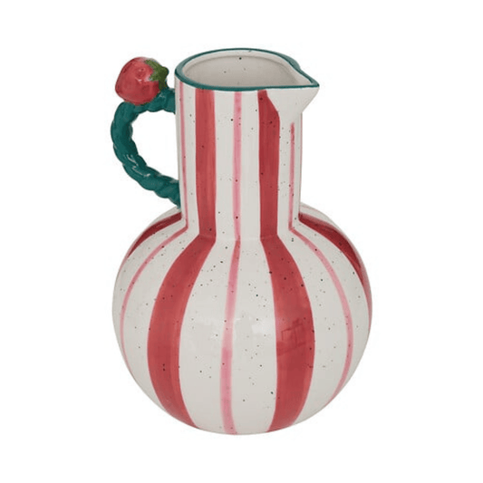 Alpha 55 Vase Fruity en céramique rayé décoratif coloré
