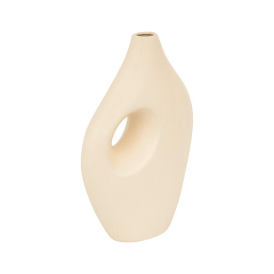 Alpha 55 Vase Nola 30 cm en Céramique Beige