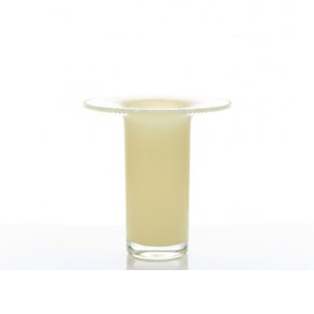 Alpha 55 Vase Trompette en Verre Vert-Jaune – Élégant & Lumineux