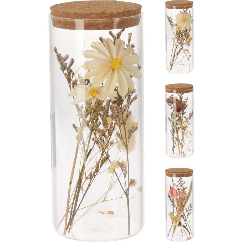 Alpha 55 Vase tube avec fleur séchée