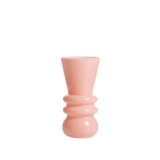 Alpha 55 Vase Tulipe Bulle en Verre Rose – Déco Élégante
