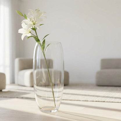 Alpha 55 Vase Verre Cylindrique Bombé – Moderne & Élégant