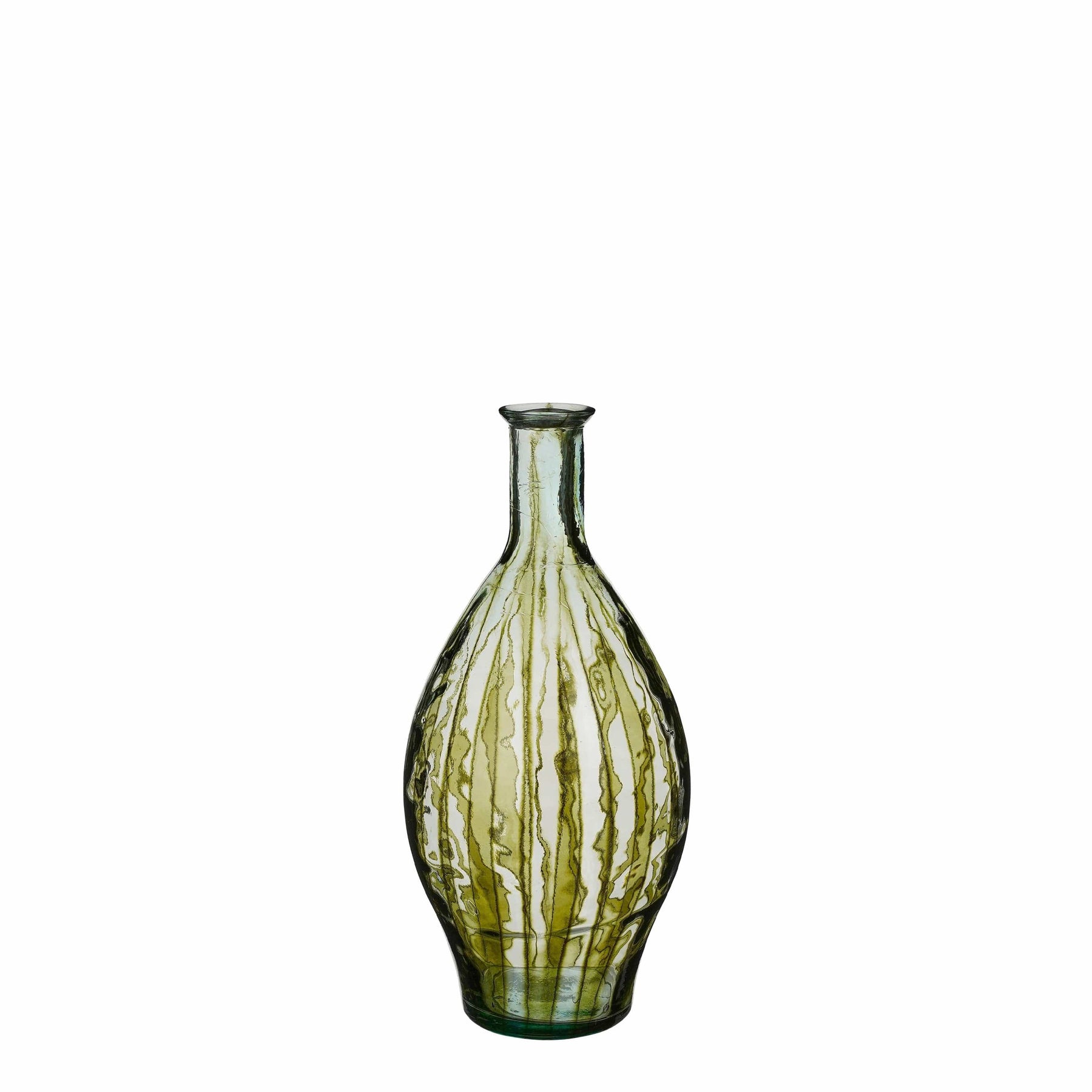 Vase verre recyclé palermo 60x28 cm vert