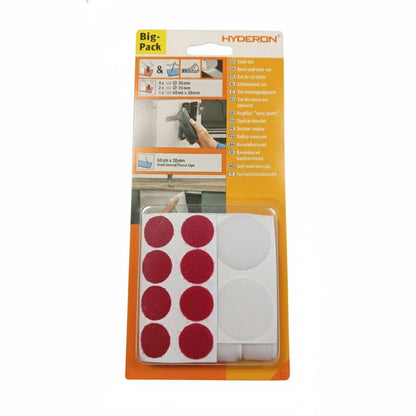 Alpha 55 Velcro set 13 pièces blanc et rouge