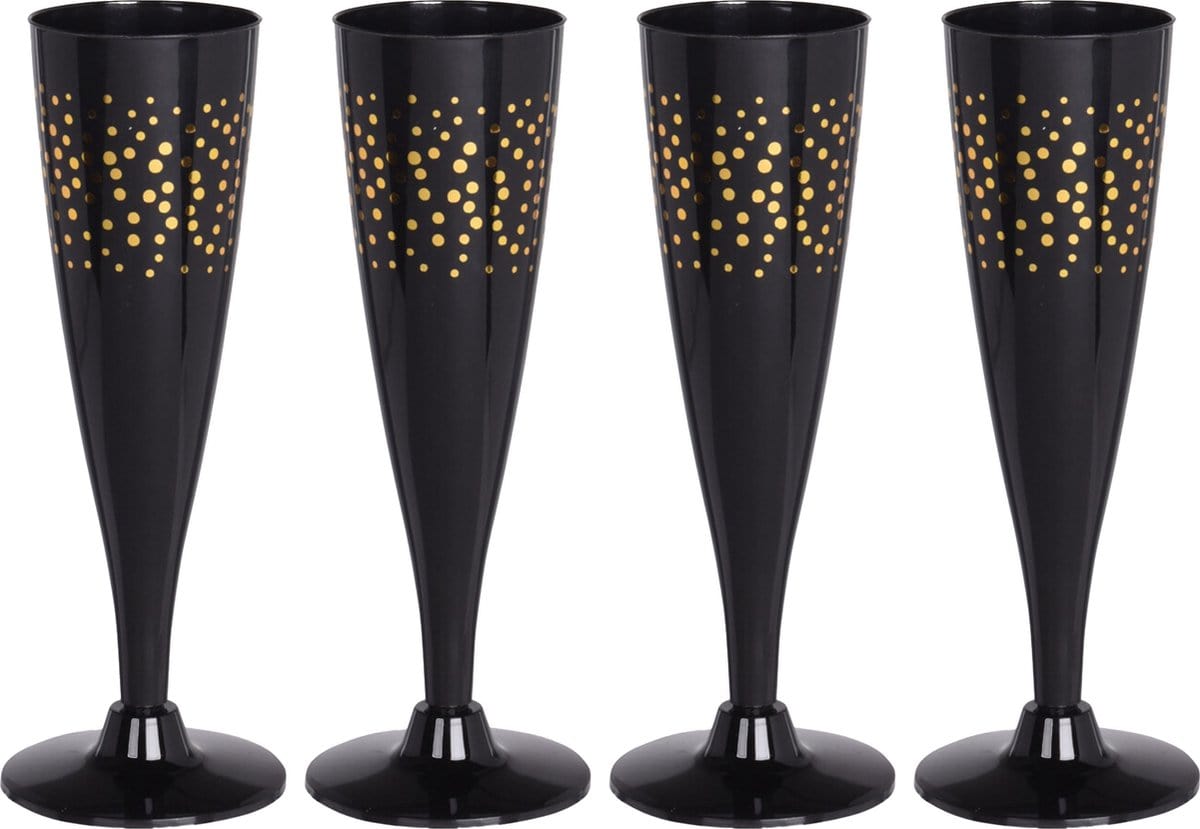 Alpha 55 Verre à champagne x4 plastique party