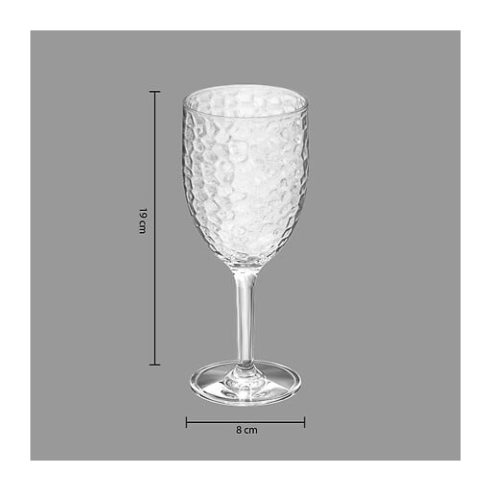 Alpha 55 Verre à pied en plastique 12,5 × 10 × 29,5 cm