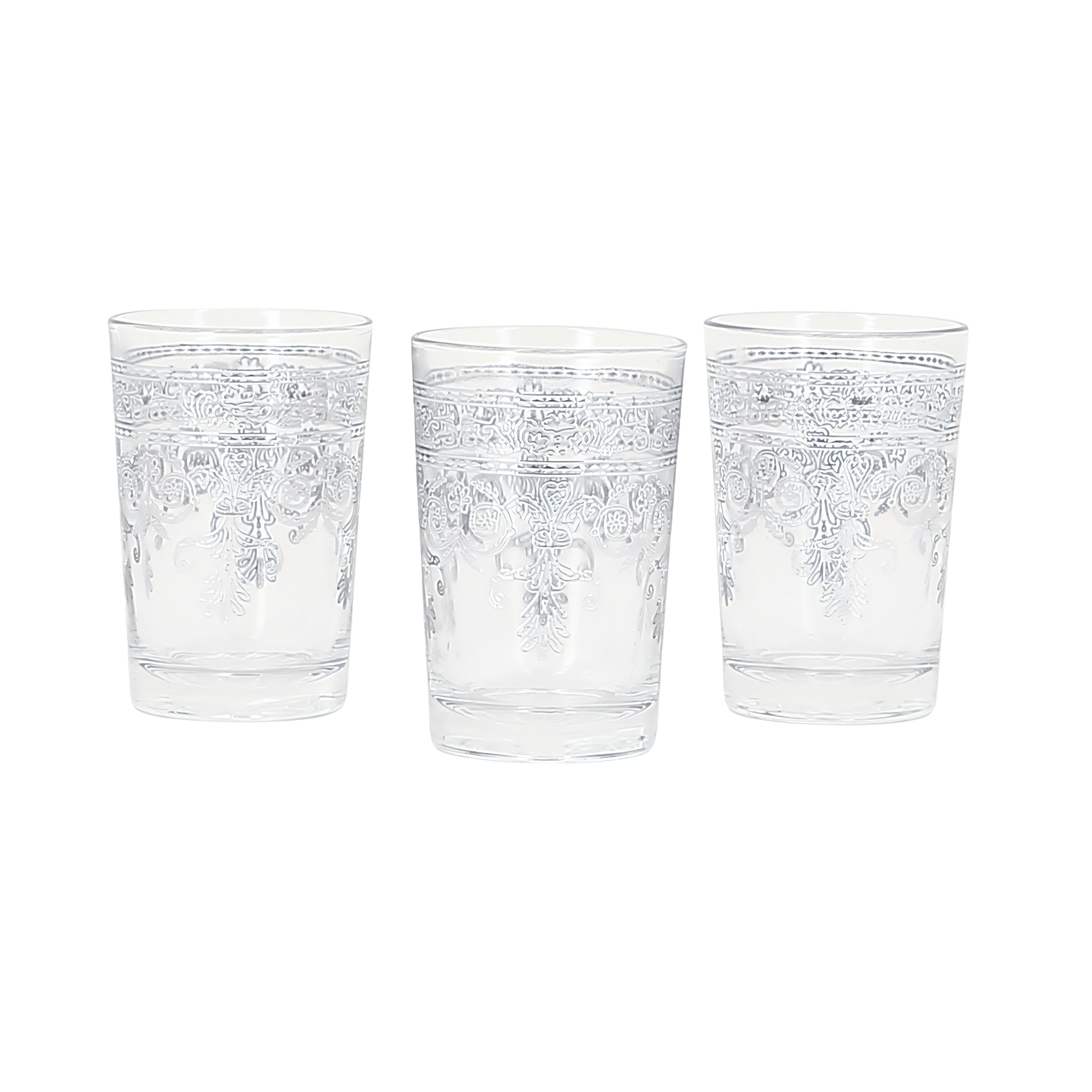 Alpha 55 verre à thé Argent Set de 12 verre à thé guirlande