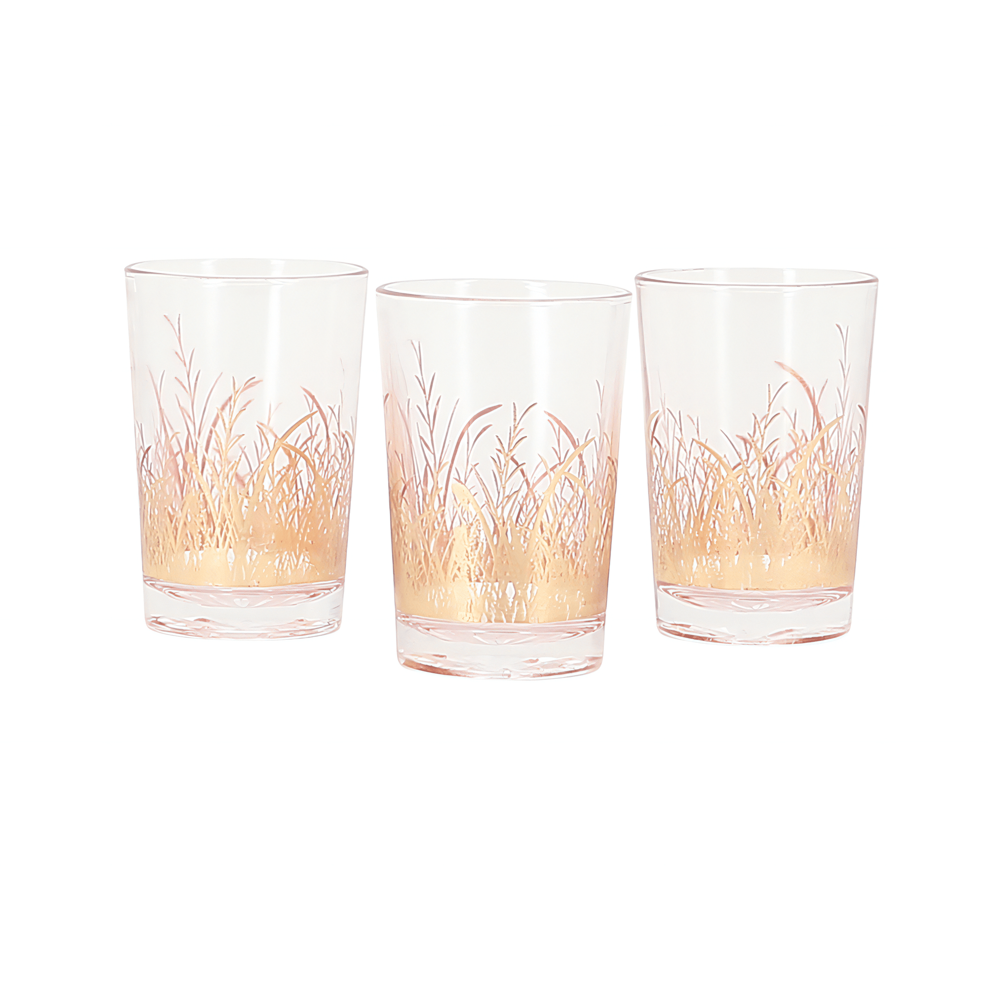 Alpha 55 verre à thé Dorée Set de 12 verre à thé guirlande