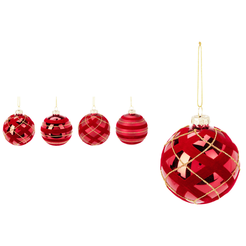 Alpha 55 Verre Rouge décor Noël – Élégant & Festif