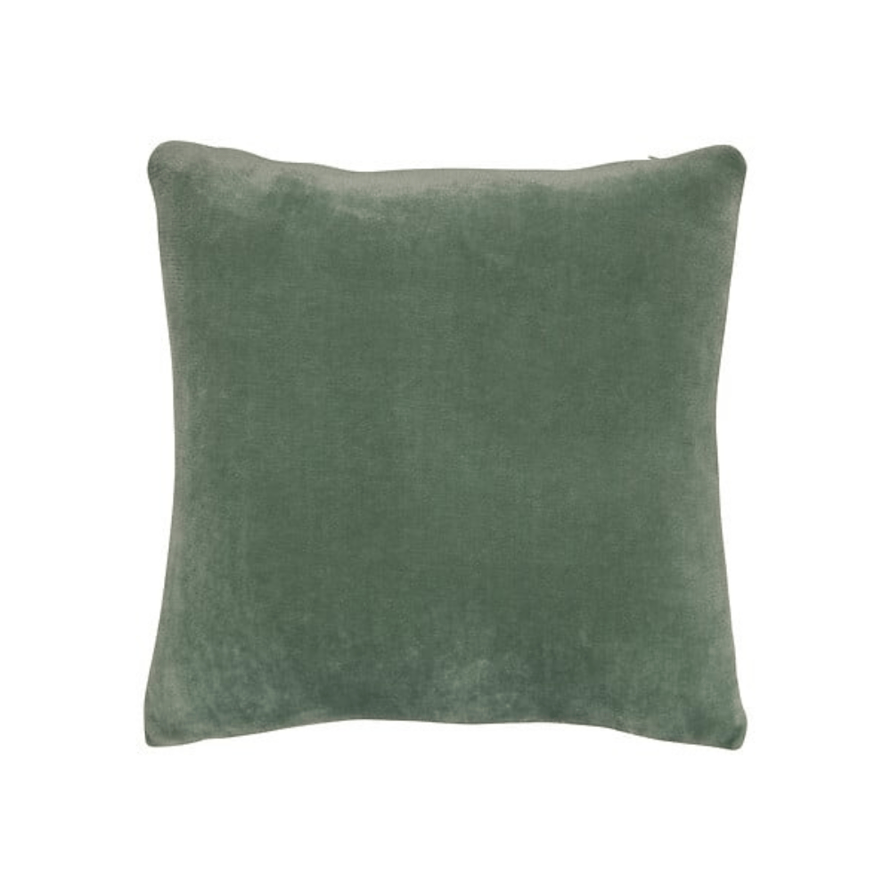 Alpha 55 Vert Céladon Coussin Flanelle Ollis 38 x 38 cm en Polyester