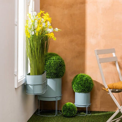 Alpha 55 Vert Céladon Jardinière en métal "aze"