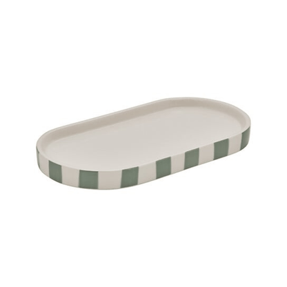 Alpha 55 Vert céladon Plateau Strio en céramique – design élégant