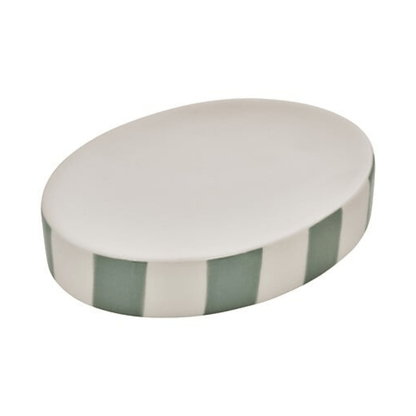 Alpha 55 Vert Celadon Porte-savon Strio en céramique élégante