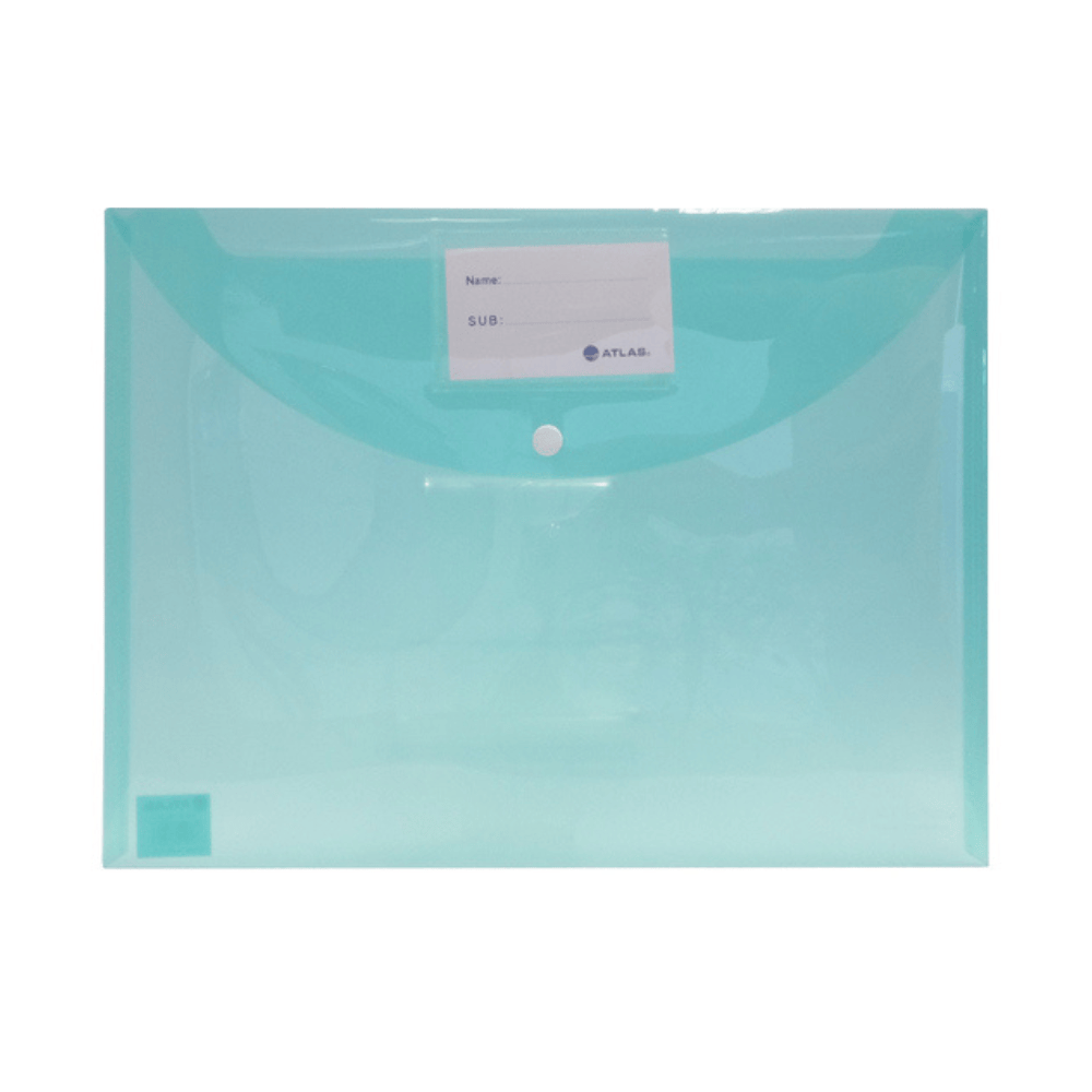 Alpha 55 Vert Enveloppe Plastique Transparente