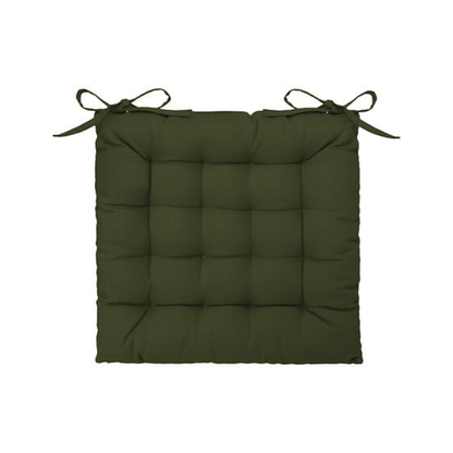 Alpha 55 Vert Kaki Galette de Chaise 38 x 38 cm