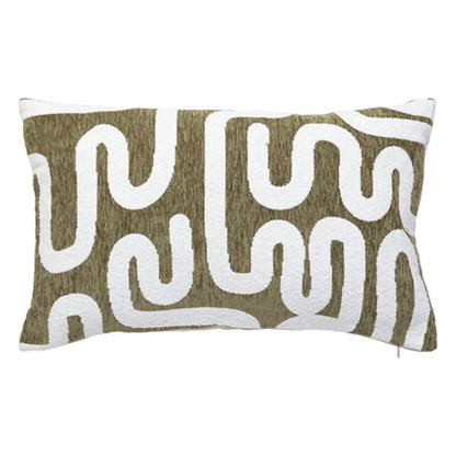 Alpha 55 Vert Kaki Housse de Coussin Chenille "Jeni"