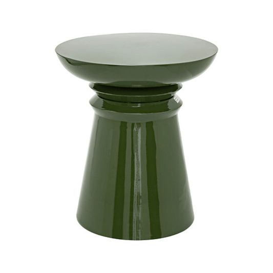 Alpha 55 Vert Kaki Table d’Appoint Totem Jaya en Métal