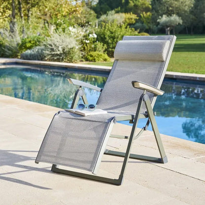 Alpha 55 vert lau Fauteuil de jardin inclinable "Decima"