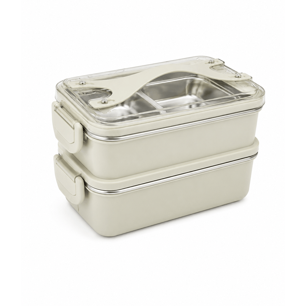 Alpha 55 Vert Lunch Box 2 Niveaux avec Anse - Pratique & Durable