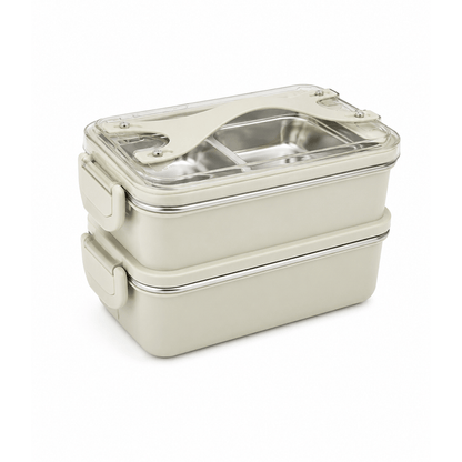Alpha 55 Vert Lunch Box 2 Niveaux avec Anse - Pratique & Durable