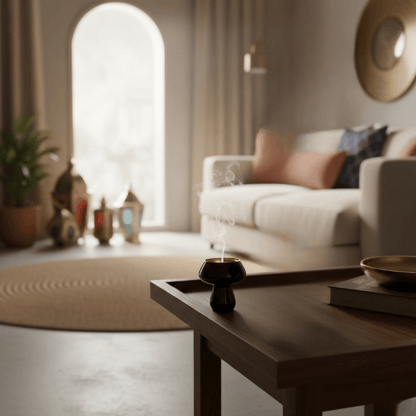 Alpha 55 Vert Mbikhra Champignon – Encensoir Moderne au Design Unique